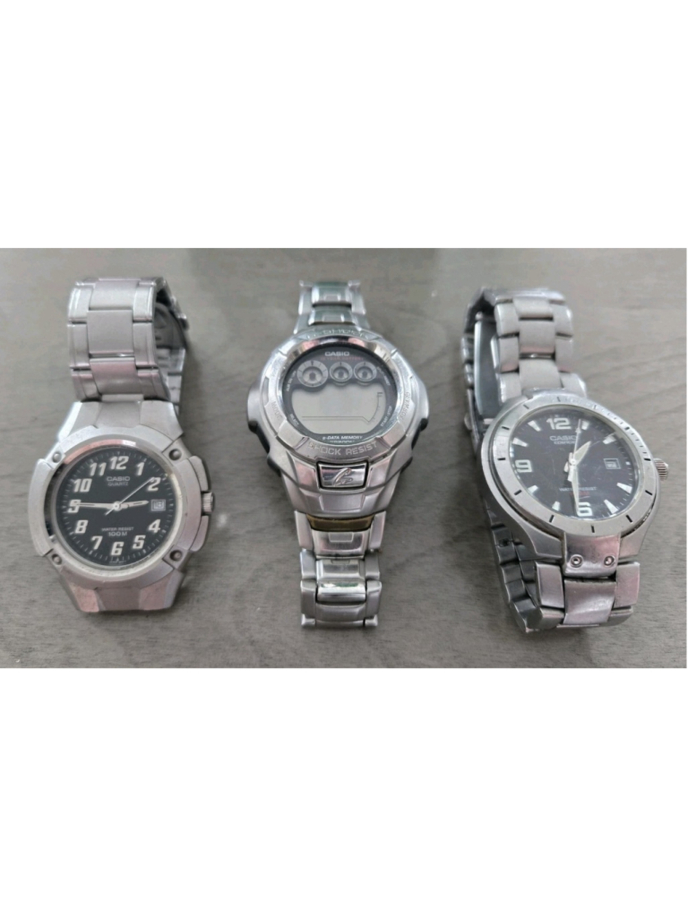 Men's Casio Watch Lot G-Shock Edifice Digital LCD Analog For Parts Or Repair